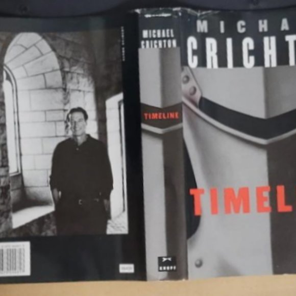 Timeline Michael Crichton 1st First Edition 1999 Hardcover Hardback Book - Picture 11 of 16